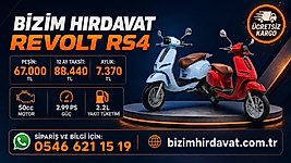 REVOLT RS4 Benzinli Motosiklet Kırmızı