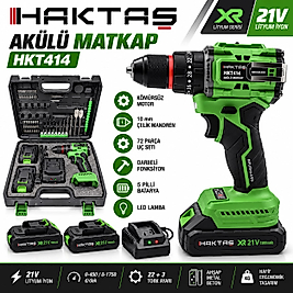 Haktaş Akülü matkap HB-HKT-414-Y Yeşil