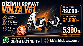 VOLTA VS1 Elektrikli Motosiklet Beyaz